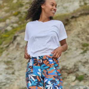 Short Actif Recyclé Mantra - Feuillage Montagnard Bleu