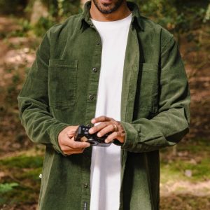 Chemise en Coton Côtelé Backcountry - Vert Sapin