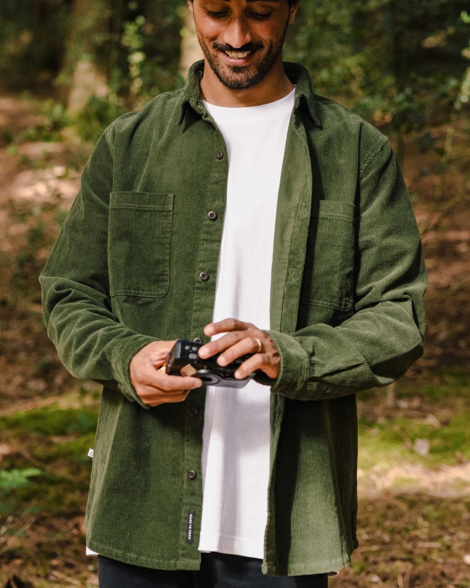 Chemise en Coton Côtelé Backcountry - Vert Sapin