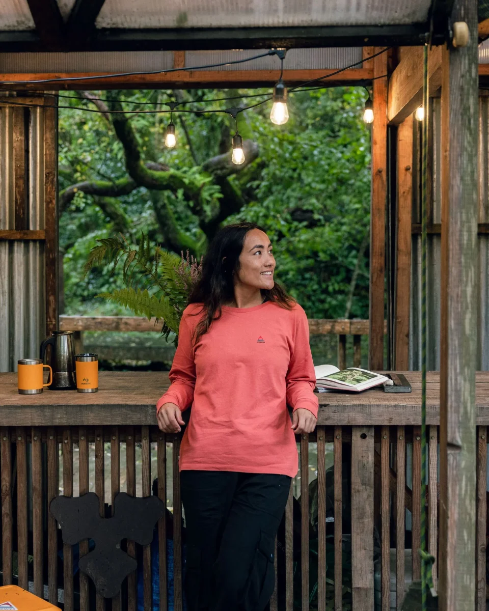 T-shirt à Manches Longues en Coton Recyclé Classic - Rouge minéral – Image 6