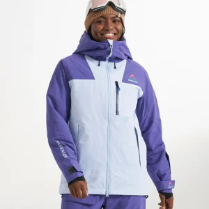 Veste Recyclée Femme Snowscape - Indigo Violet/Bleu Glacé