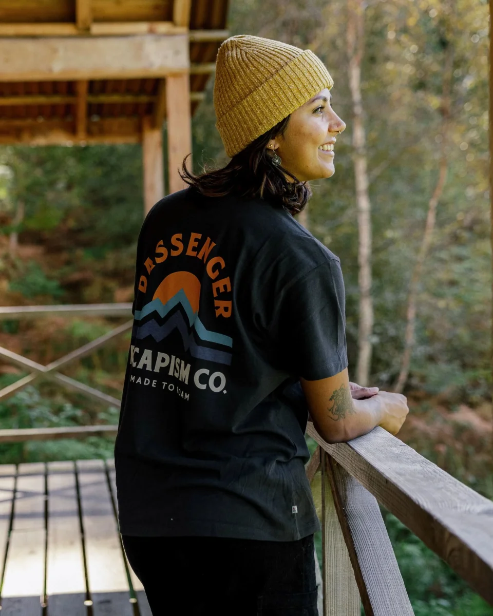 T-shirt en coton recyclé Breathe - Noir – Image 3