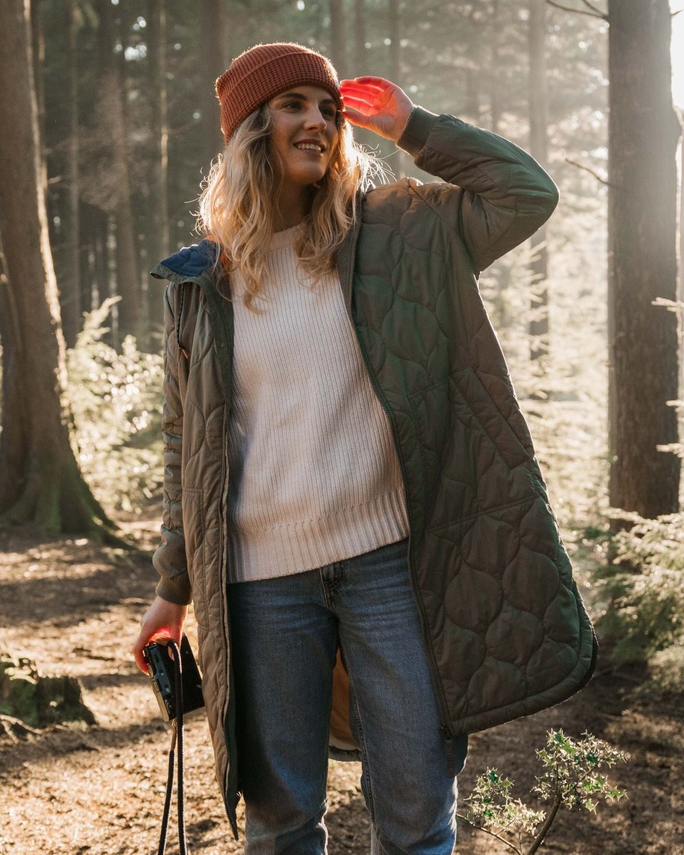 Parka Isolante Recyclée Flora 2.0 Longue - Olive Poussiéreux – Image 3