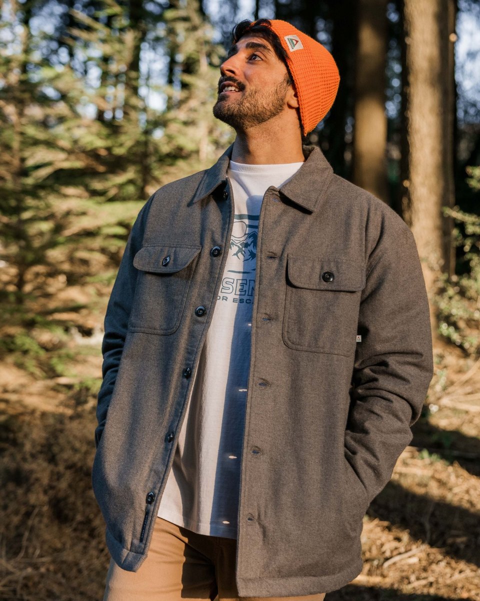 Surchemise doublée en sherpa Freestyle - Gris Marl