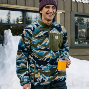 Polaire en Sherpa Recyclée à Fermeture Éclair 1/2 Offroad - Mount Scenic Kaki