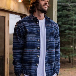 Chemise Lourde à Manches Longues pour Ralentir - Denim Foncé