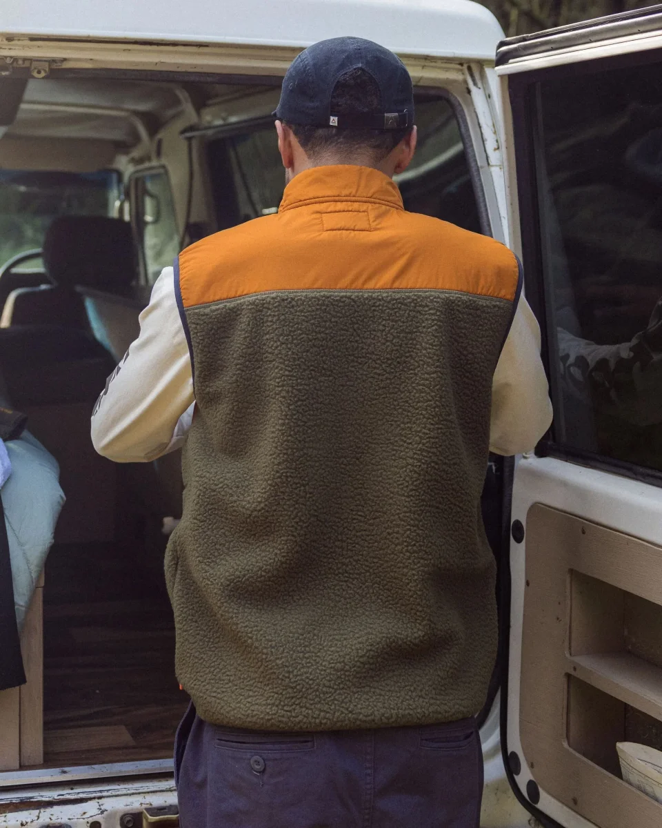 Veste en polaire sherpa recyclée Offgrid - Olive foncé – Image 4