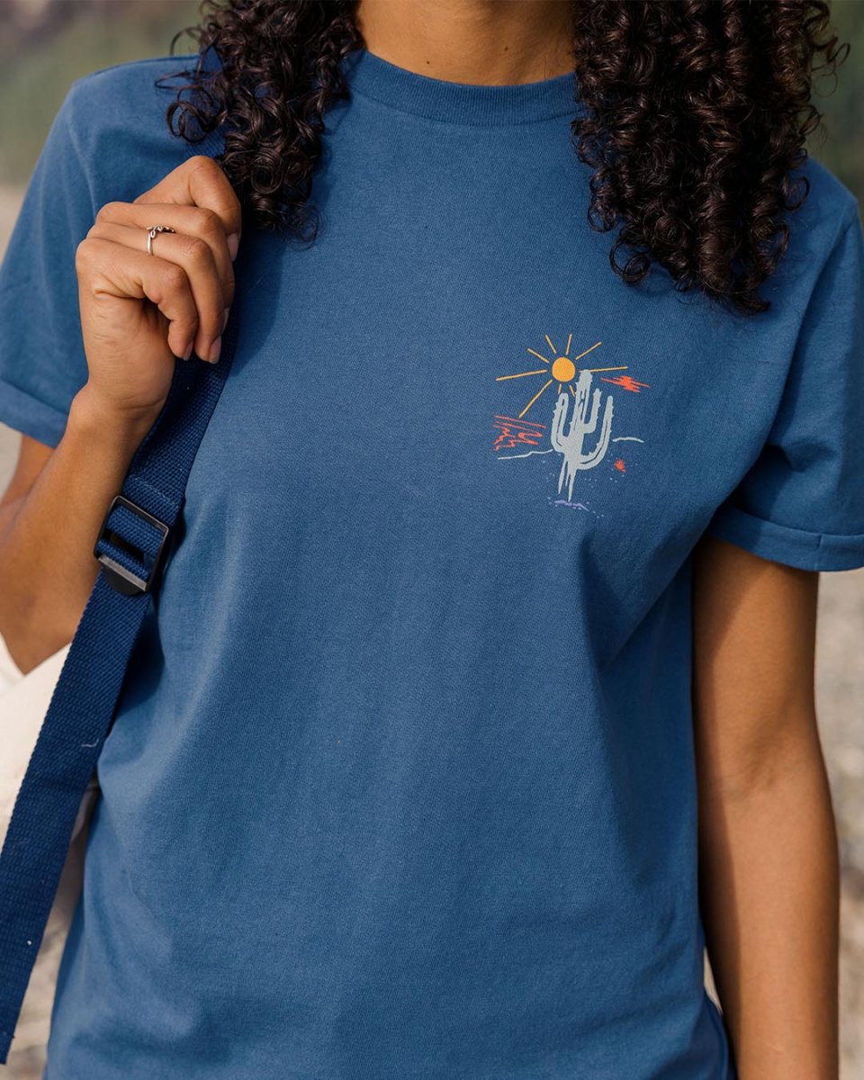 T-shirt oversize en coton recyclé Arabica - Denim foncé – Image 2