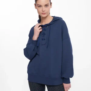 Sweat à capuche navy LUCY