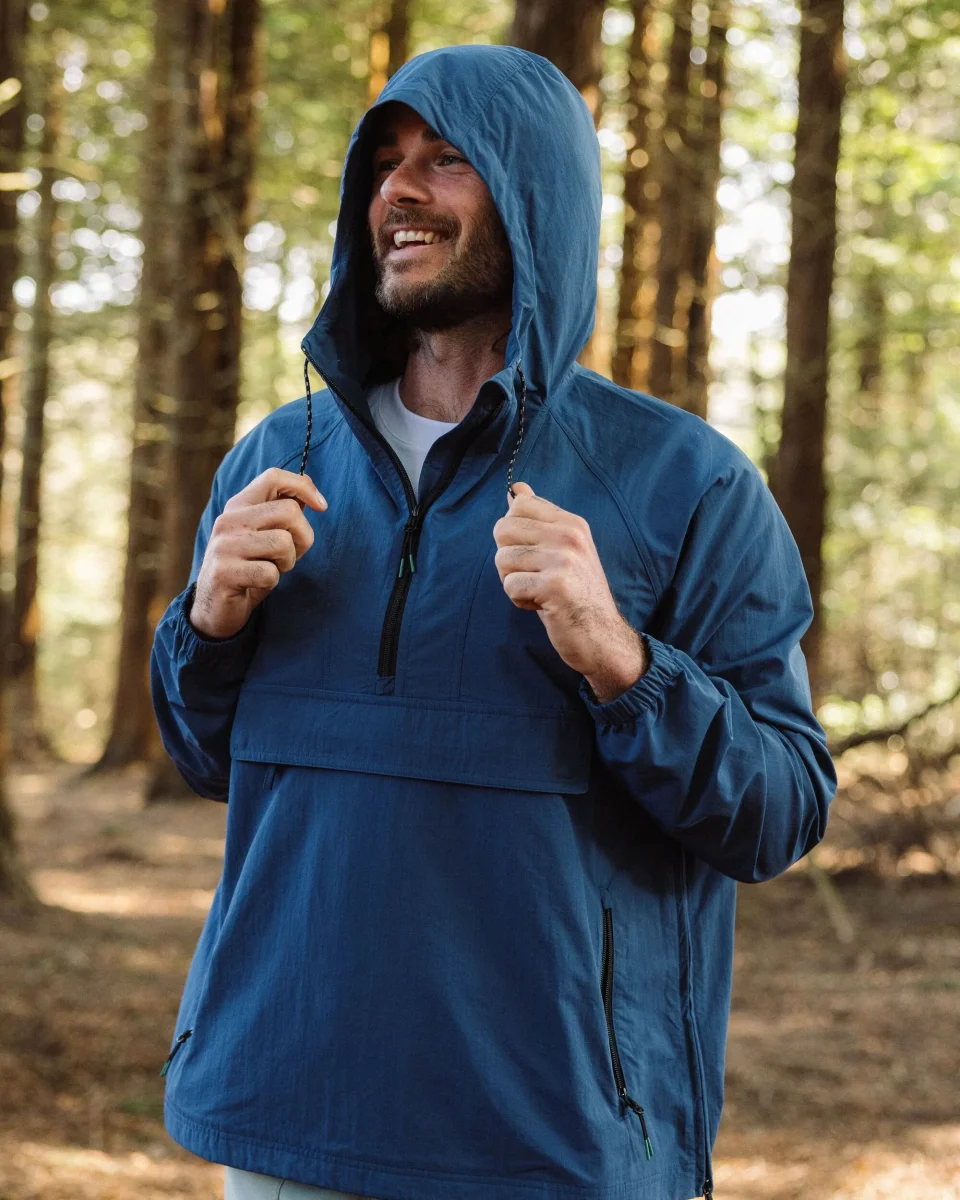 Anorak résistant à l’eau - denim foncé – Image 3