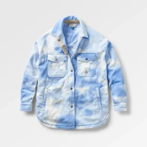 Chemise en polaire recyclée East - Tie Dye Cornflower