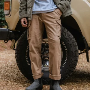 Pantalon cargo en coton Lakeside - caramel