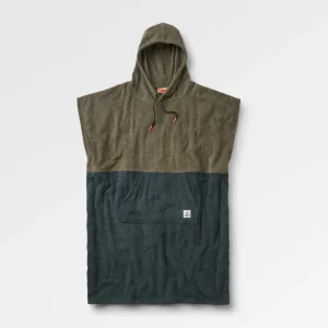 TJ00HMV95sLXCr9aP_PvnuNbgxdmEw1ehYutMLrwCJw.jpgv1753258011 Poncho de Surf en Coton Shoreline - Vert Olive/Noir Charbon