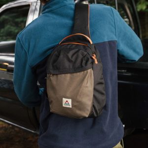 Sac Bandoulière Recyclé Boondocker 8L - Noir/Kaki