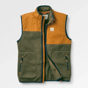 Veste en polaire sherpa recyclée Offgrid - Olive foncé