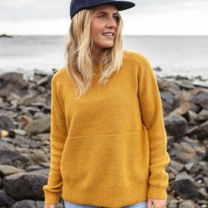 Pull Recyclé Tricoté Cove - Ambre Doré