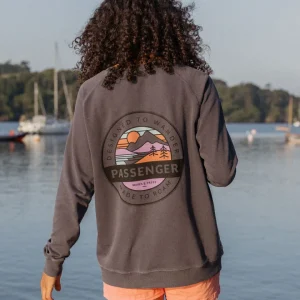 Sweatshirt Oversize en Coton Recyclé Wilds - Charcoal