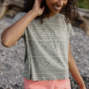 T-shirt Kirra Recyclé Devore - Pistache