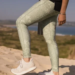 Leggings Recyclés Fresh Air - Pistachio Floral