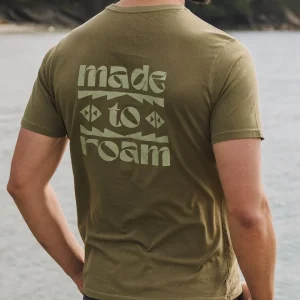 T-Shirt en Coton Recyclé Sunrise - Vert Loden