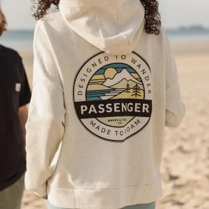 Sweat à Capuche en Coton Recyclé Wilds - Milky Marl