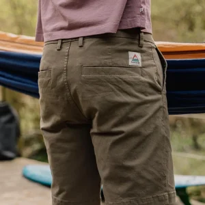 Short en coton bio 365 - Olive poussiéreuse