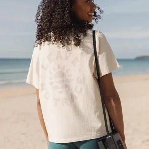 T-shirt en coton recyclé Mystic - Bouleau