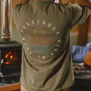 T-shirt en Coton Recyclé Escapism - Vert Olive