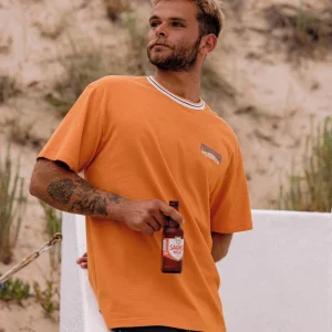 T-shirt Relaxed Fit Recyclé Lauca - Mandarine