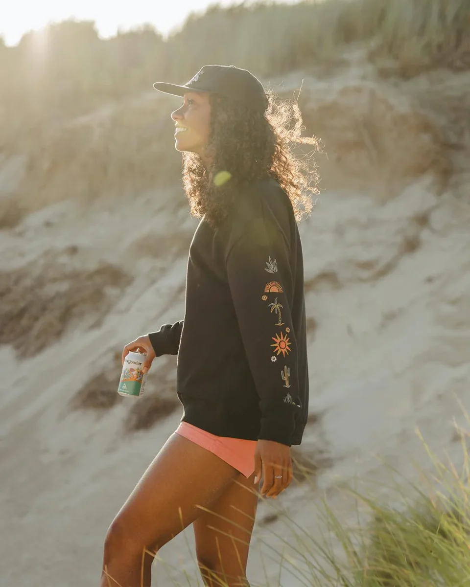 Sweatshirt Oversize en Coton Recyclé Chica - Noir – Image 6