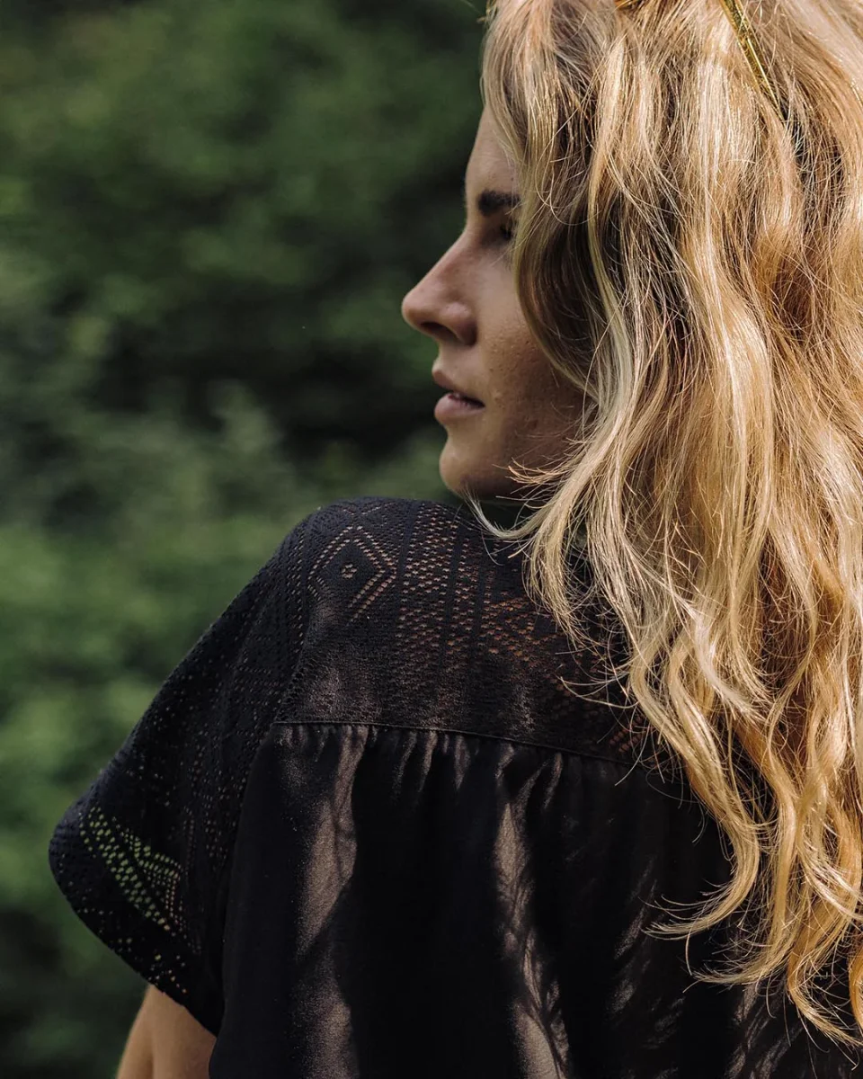 Robe Oversize Ambrose - Noir – Image 2