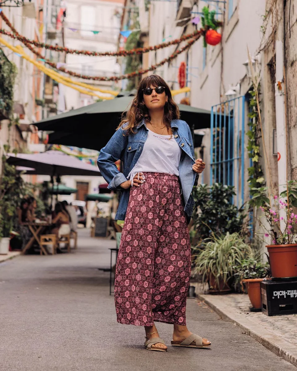 Chemise en coton bio à manches longues Coral - Denim délavé – Image 4