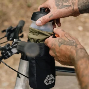 Sac de Vélo pour Bouteille Hybride Steer - Noir Véritable/Kaki