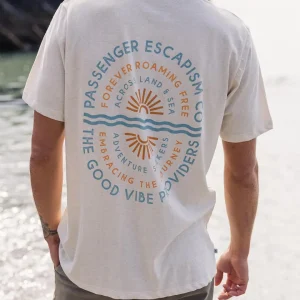 Tu0052NUSiPusxGC_uzQPq0GKd5OkrIfAf7Evps3E_o.jpgv1700175262 T-shirt en coton recyclé Good Vibes - Milky Marl