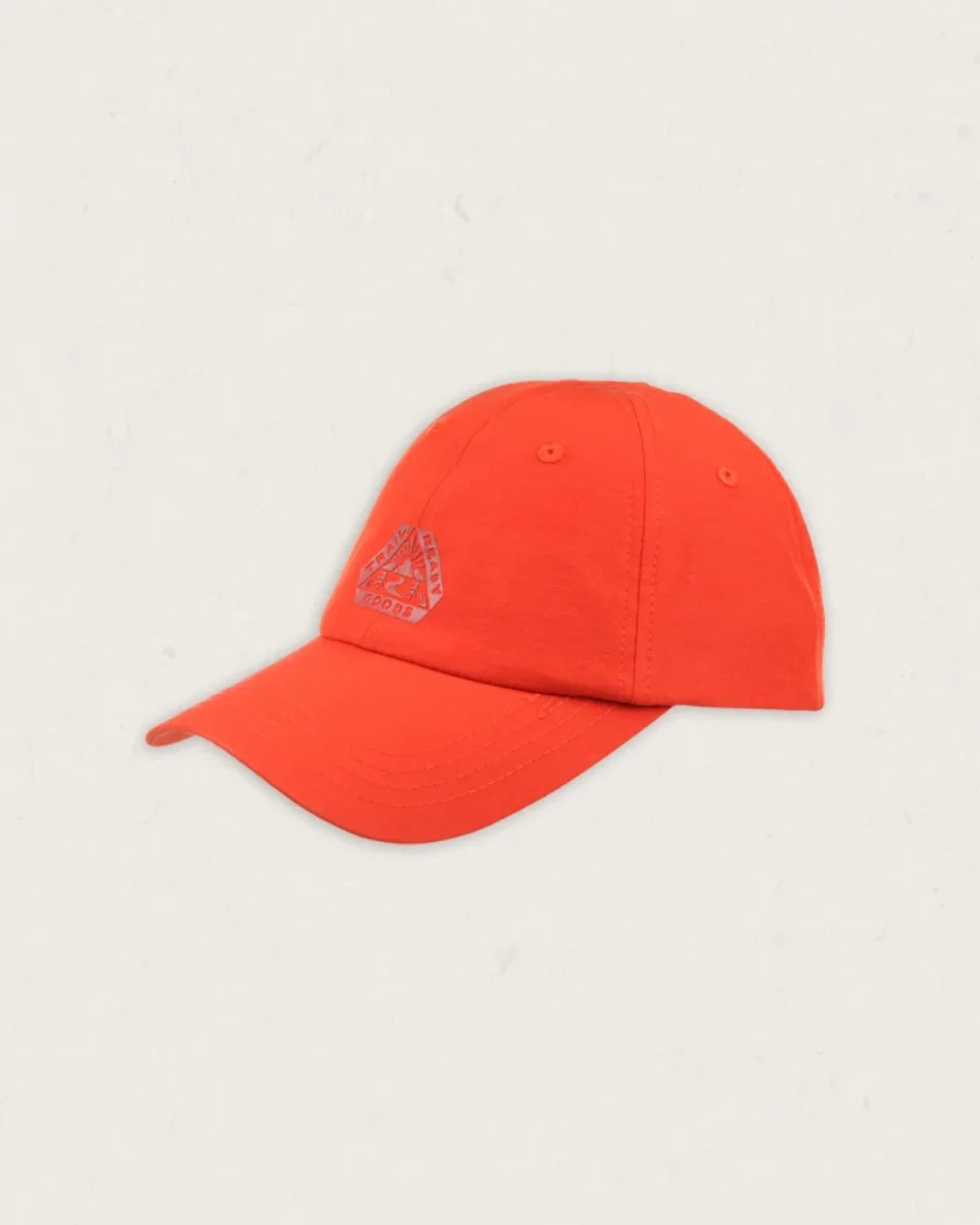 Casquette bio 6 panneaux - Orange chaud
