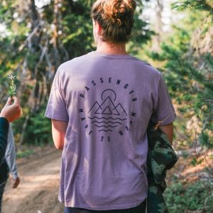 T-shirt en coton recyclé Escapism - Lilas Poussiéreux