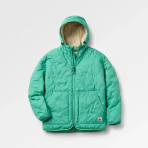 Veste isolée doublée en sherpa recyclé Earthy - Green Spruce