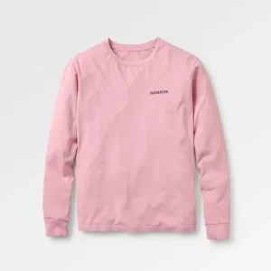 T-shirt manches longues en coton recyclé Roamer - Pink Haze