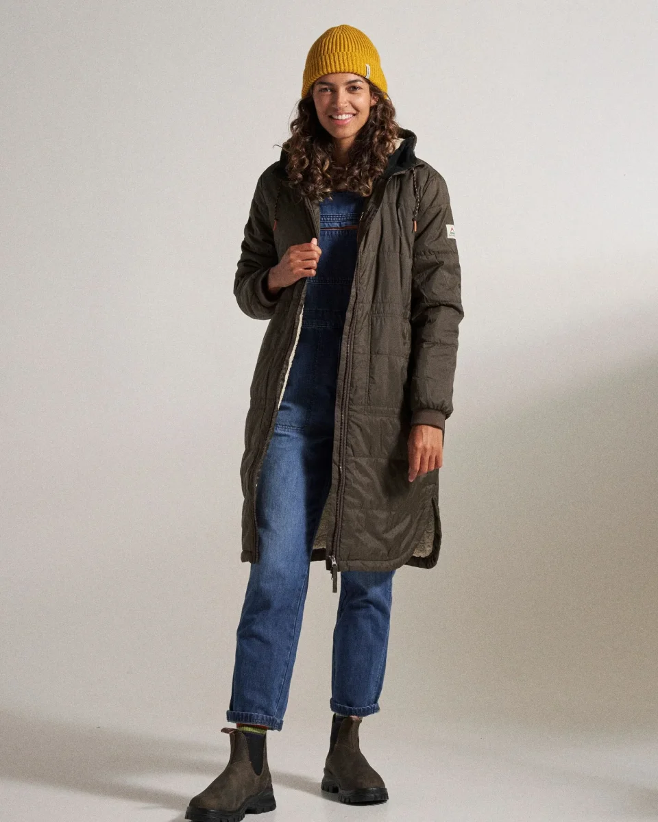 Parka Flora doublée sherpa - Café – Image 3