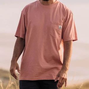 T-shirt Recyclé Décontracté Heritage - Pêche