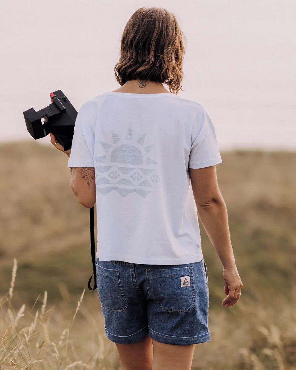 T-shirt en Coton Recyclé Mindful - Bleu Pâle