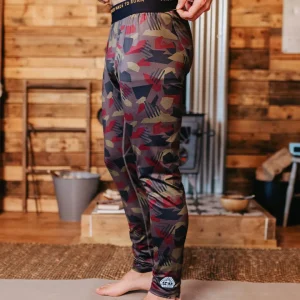 Legging de Base Recyclé Venture - Motif Camo Charbon