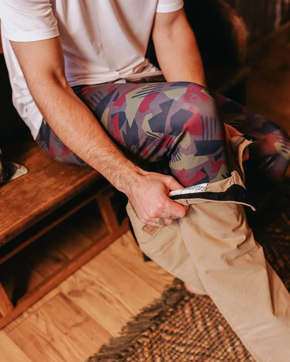 Legging de Base Recyclé Venture - Motif Camo Charbon – Image 2