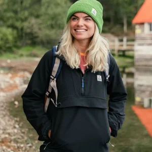 Anorak softshell recyclé des océans - noir