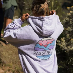 Sweat à Capuche Décontracté en Coton Bio Laidback - Lilac Mist Marl