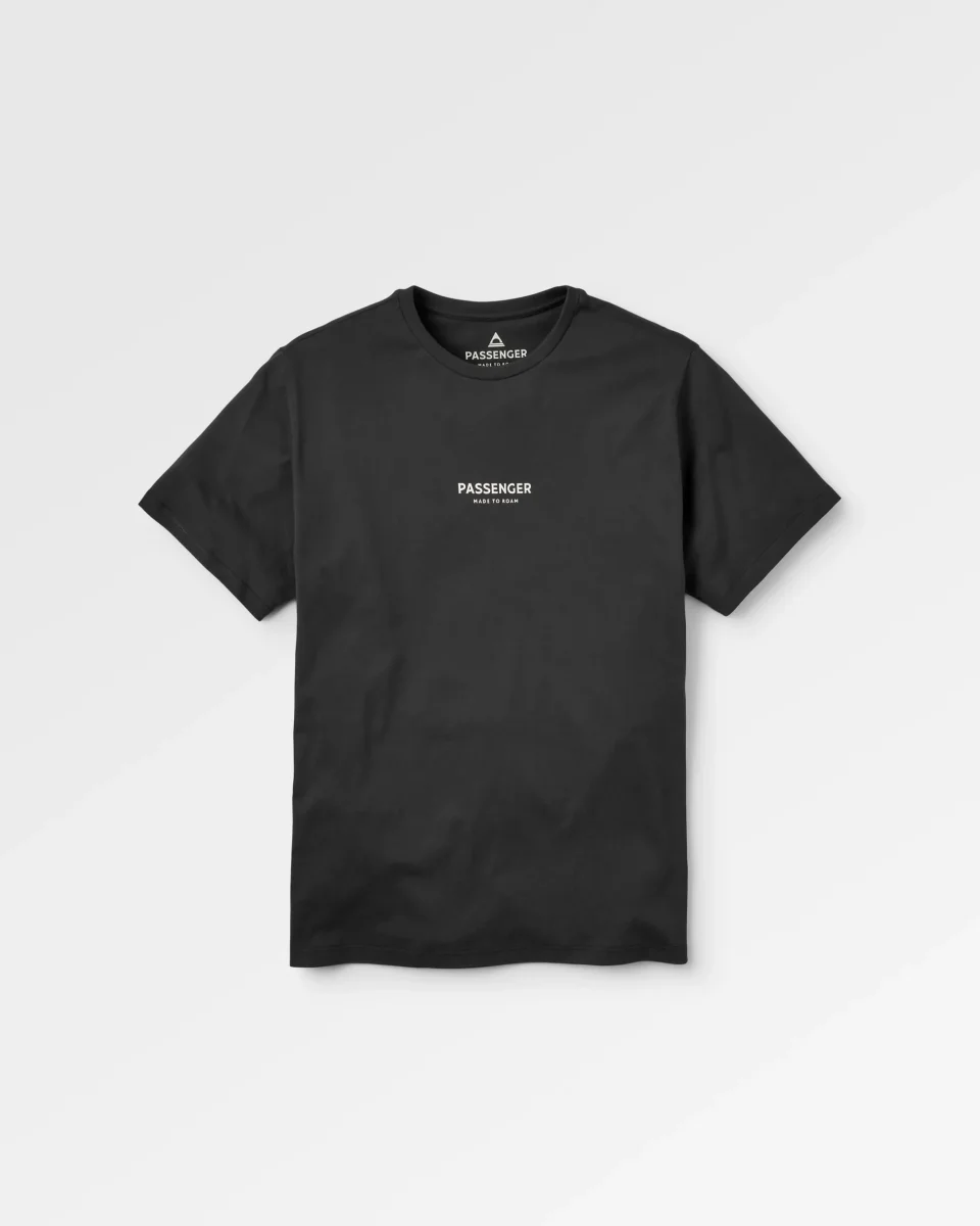 T-shirt en coton recyclé Passenger - Noir – Image 2