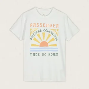 T-shirt en Coton Recyclé Oversize Drifters - Blanc