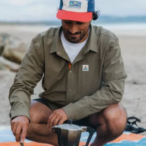 Chemise Stretch Traveller - Kaki