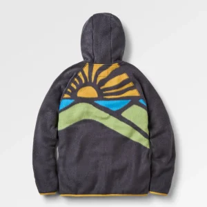 Veste Zippée à Capuche en Sherpa Recyclé North Coast Vista 2.0 - Noir Délavé