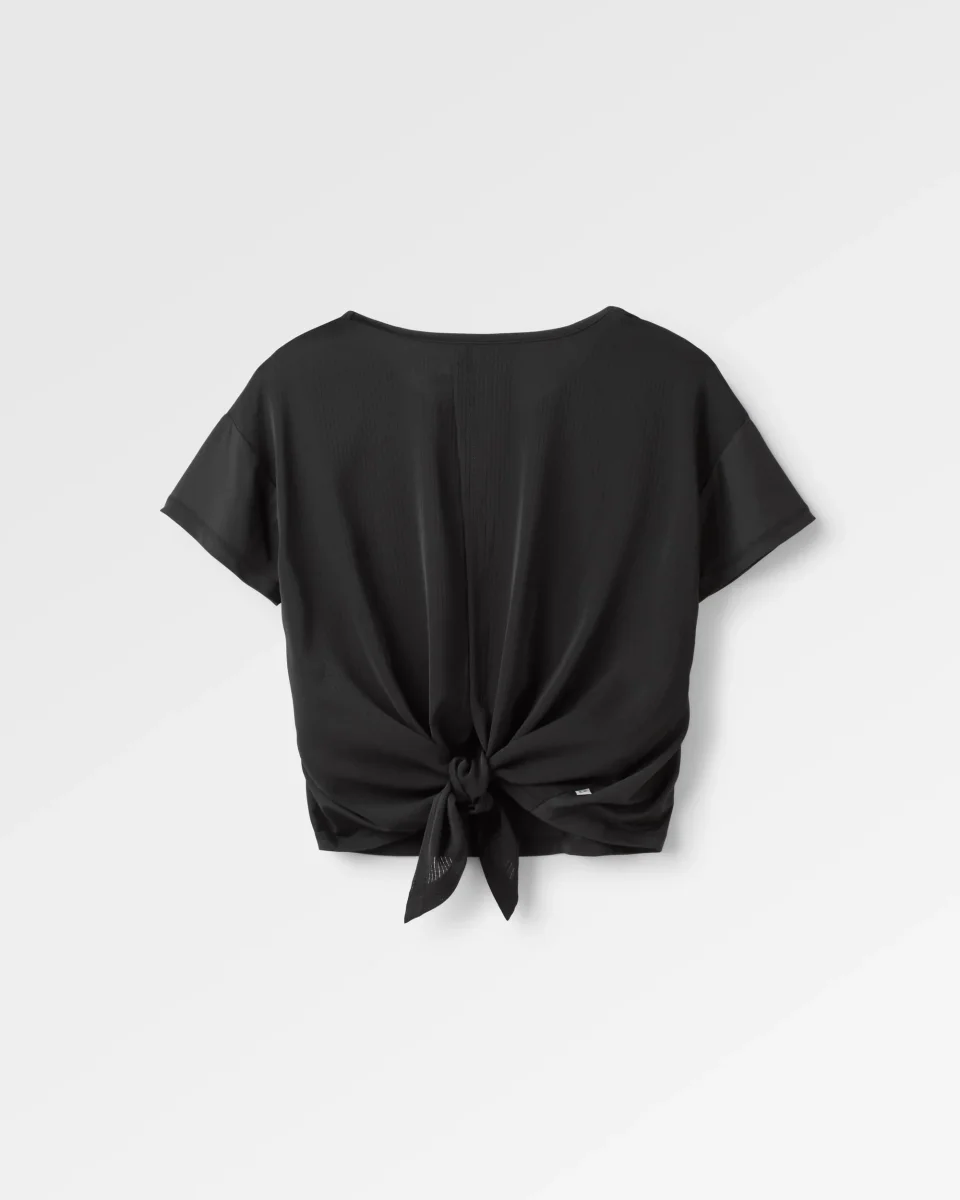 T-shirt Actif Recyclé avec Lien au Dos Chakra - Noir – Image 2